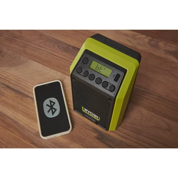 Ryobi RRDAB18-0 ONE+ 18V akkus rádió zenelejátszó+USB akku és töltő nélkül