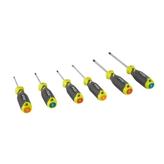 Ryobi RHSDS6PC 6 db-os mágneses csavarhúzó készlet