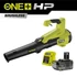 Ryobi ONE+ HP RY18BLXC-140 18 V akkumulátoros szénkefe nélküli WHISPER™ halk lombfúvó (1 x 4.0Ah)akkuval és töltővel  5133005357
