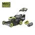 Ryobi MAX POWER RY36LMXSP53A-160 36V szénkefe nélküli 53 cm-es önjáró fűnyíró 6,0ah akkuval és töltővel 5133005802 