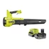 Ryobi ONE+ RY18BLB-140 szénkefementes lombfújó 4.0ah akkumulátorral és töltővel 5133006365