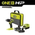 Ryobi ONE+ HP RPD18C1-242S 18V kompakt, szénkefe nélküli akkumulátoros fúró-ütvefúró 2és4ah akkuval töltővel táskában 5133006524 