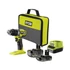 Ryobi ONE+ HP RPD18C1-242S 18V kompakt, szénkefe nélküli akkumulátoros fúró-ütvefúró 2és4ah akkuval töltővel táskában 5133006524 